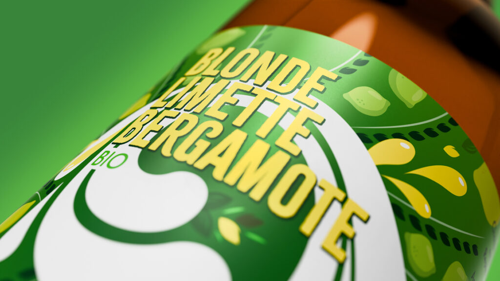 Bière blonde citron et bergamote